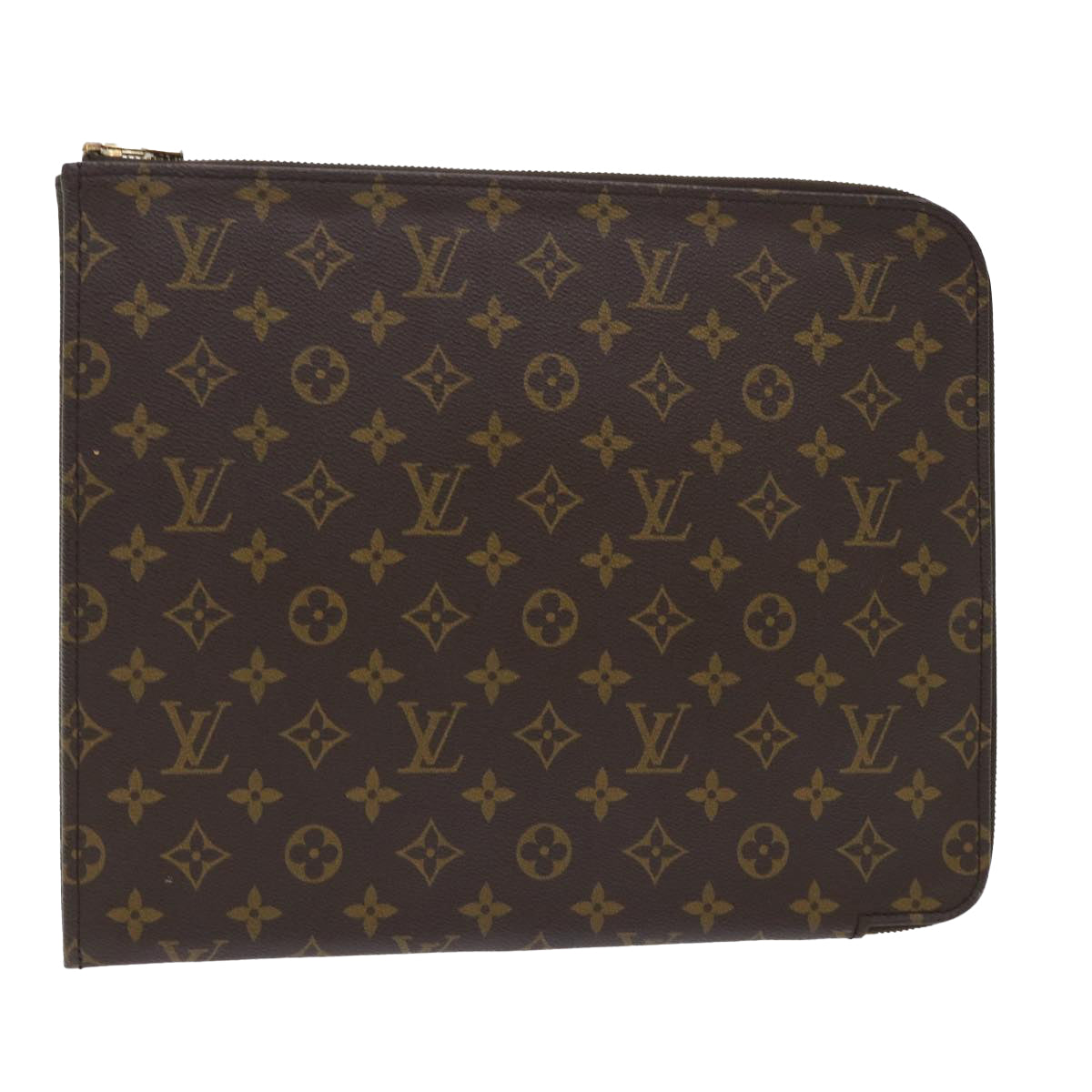 LOUIS VUITTON Monogram Poche Document Briefcase M53400 LV Auth ep1703