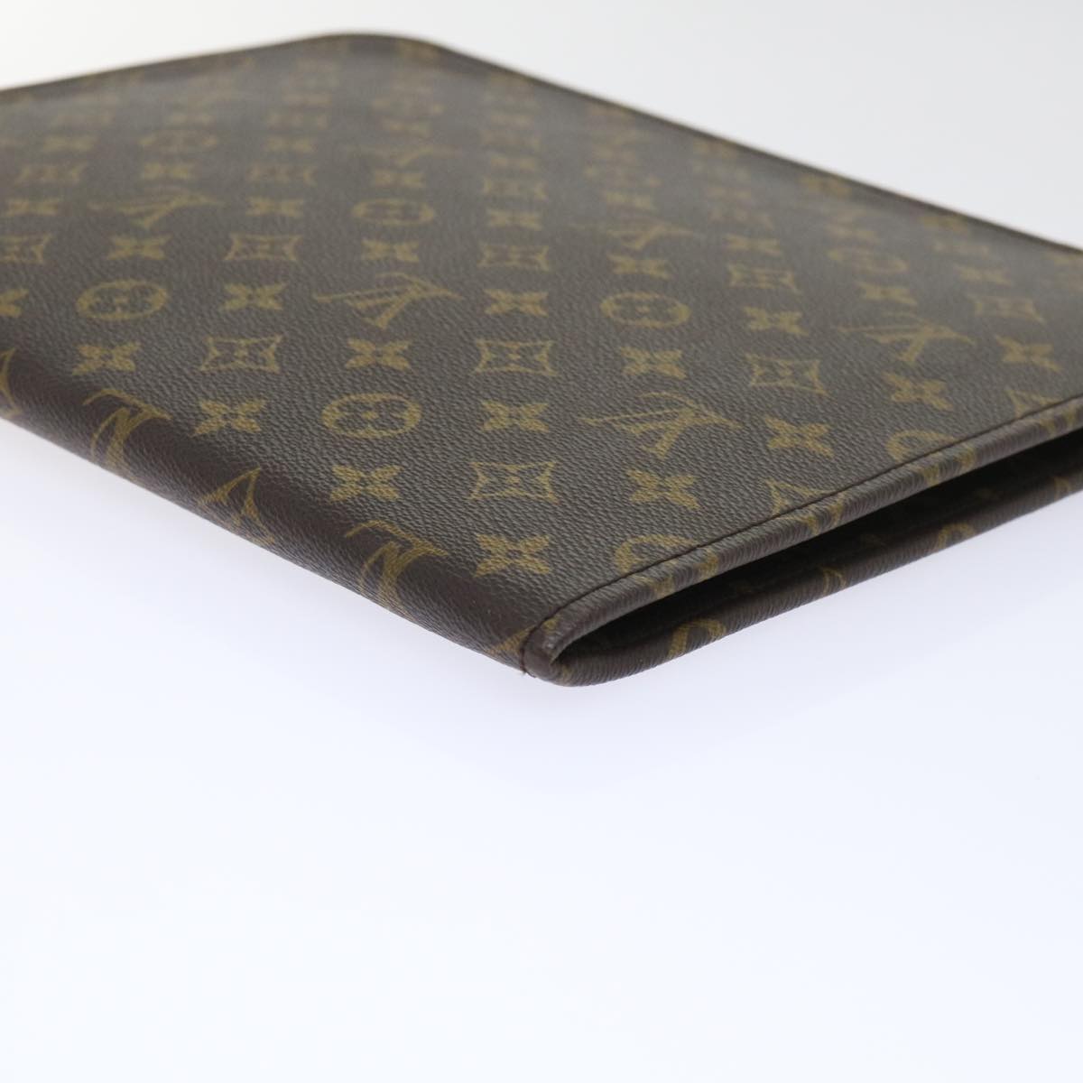 LOUIS VUITTON Monogram Poche Document Briefcase M53400 LV Auth ep1703