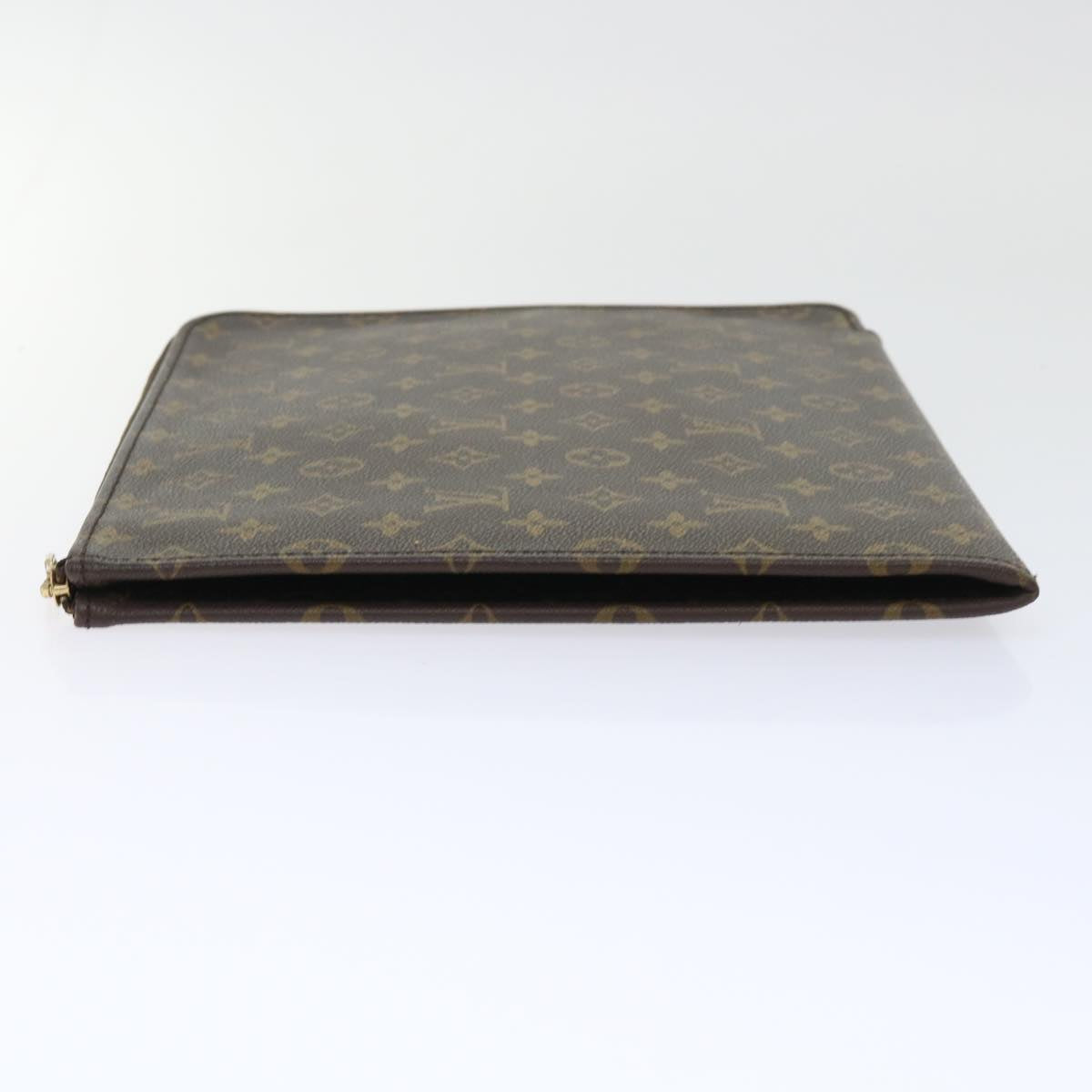 LOUIS VUITTON Monogram Poche Document Briefcase M53400 LV Auth ep1703