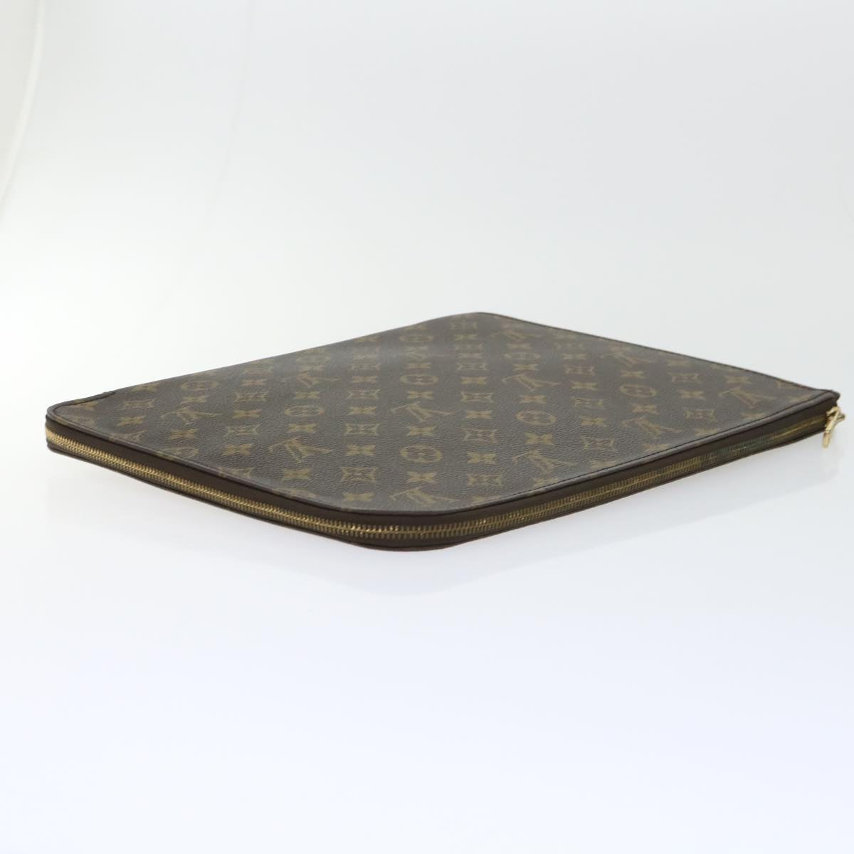 LOUIS VUITTON Monogram Poche Document Briefcase M53400 LV Auth ep1703