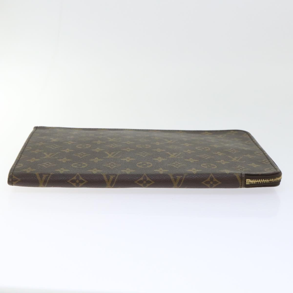 LOUIS VUITTON Monogram Poche Document Briefcase M53400 LV Auth ep1703