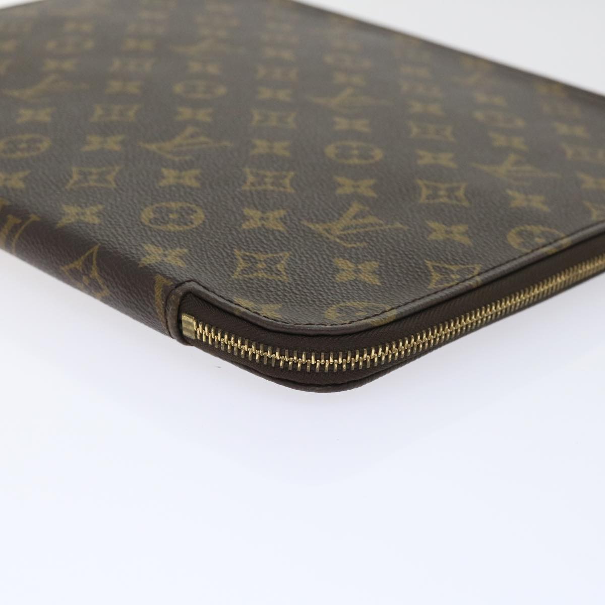 LOUIS VUITTON Monogram Poche Document Briefcase M53400 LV Auth ep1703