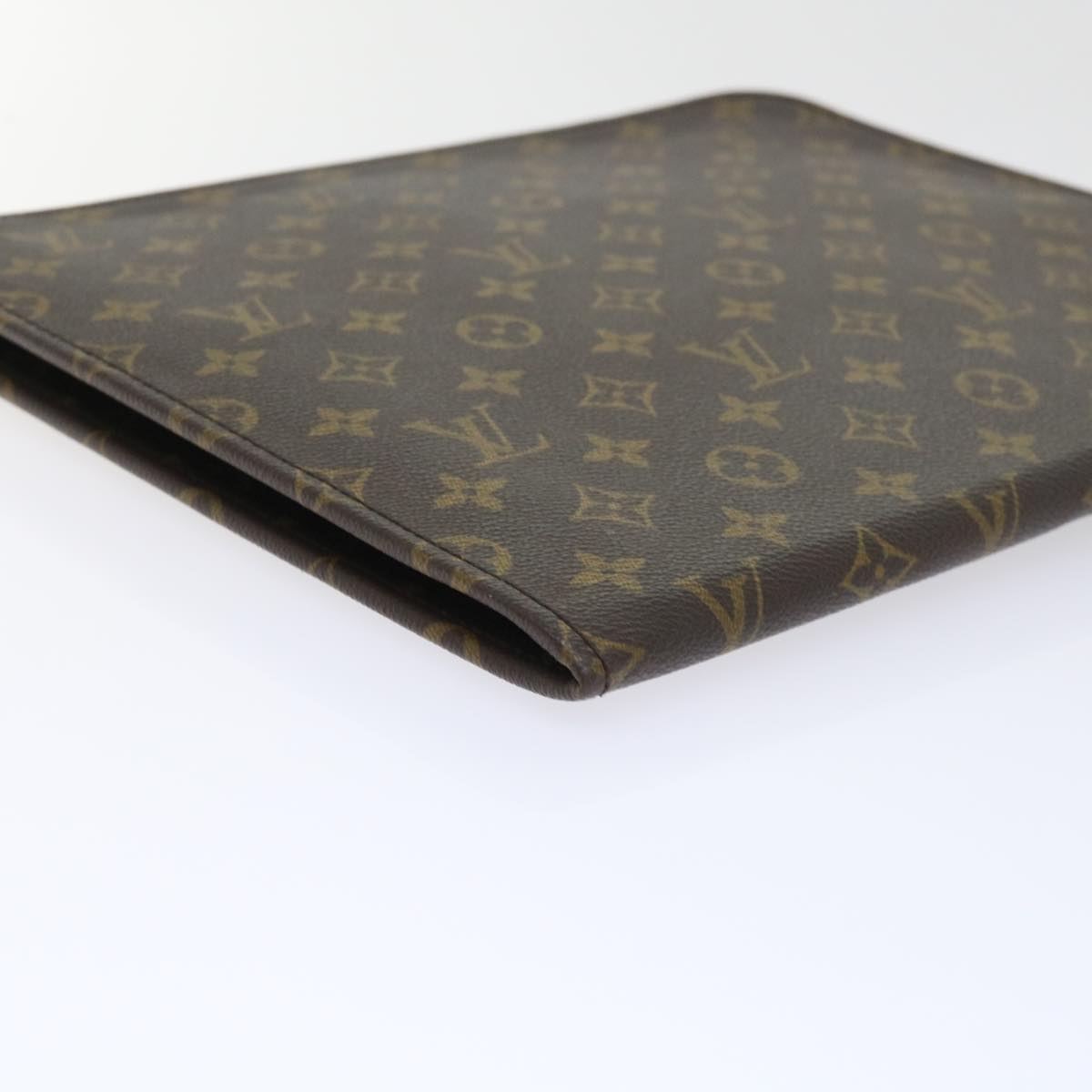 LOUIS VUITTON Monogram Poche Document Briefcase M53400 LV Auth ep1703