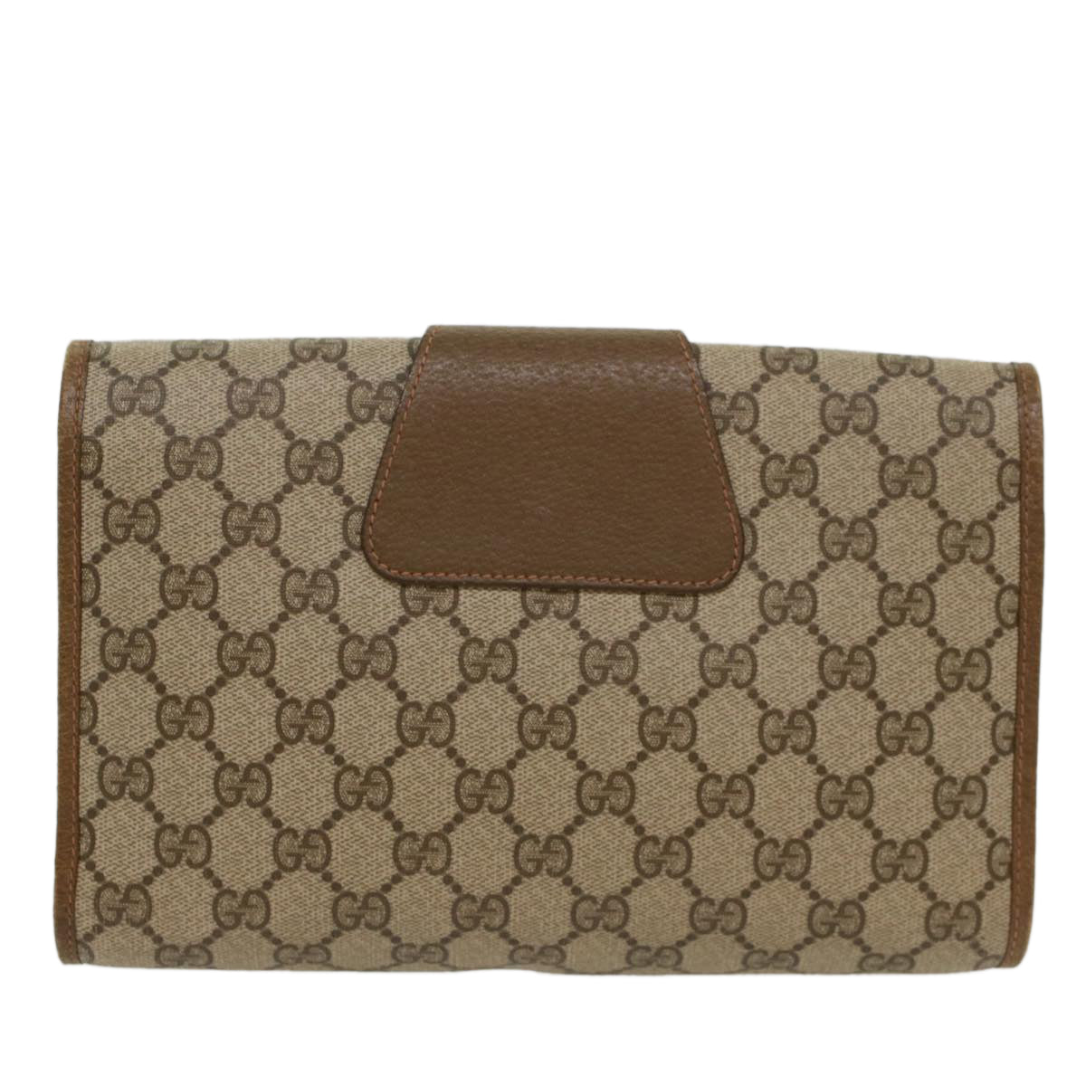 GUCCI GG Canvas Web Sherry Line Clutch Bag Beige Red Green 89 01 030 Auth ep1704