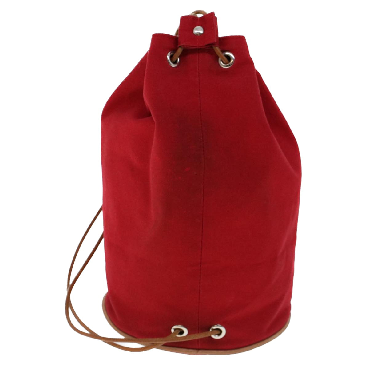 HERMES Shoulder Bag Canvas Red Auth ep1706 - 0