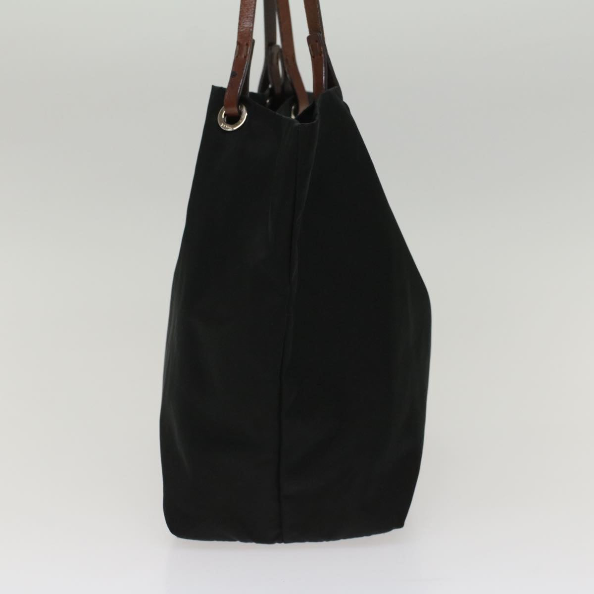 FENDI Tote Bag Nylon Black Auth ep1709