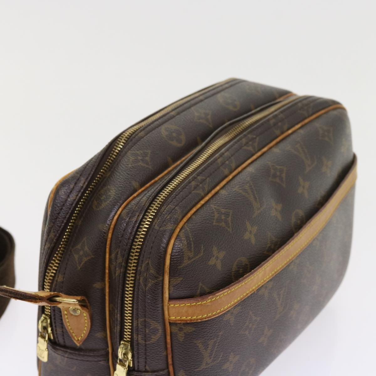 LOUIS VUITTON Monogram Reporter PM Shoulder Bag M45254 LV Auth ep1739