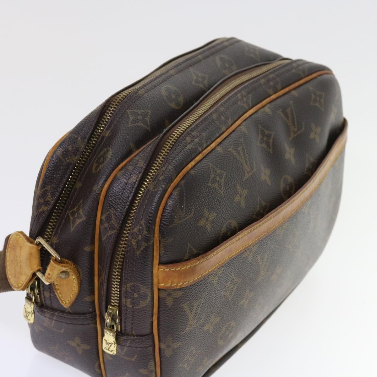 LOUIS VUITTON Monogram Reporter PM Shoulder Bag M45254 LV Auth ep1740