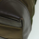 PRADA Shoulder Bag Nylon Leather Green Auth ep1747-8