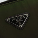 PRADA Shoulder Bag Nylon Leather Green Auth ep1747-15