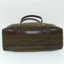 PRADA Shoulder Bag Nylon Leather Green Auth ep1747-5