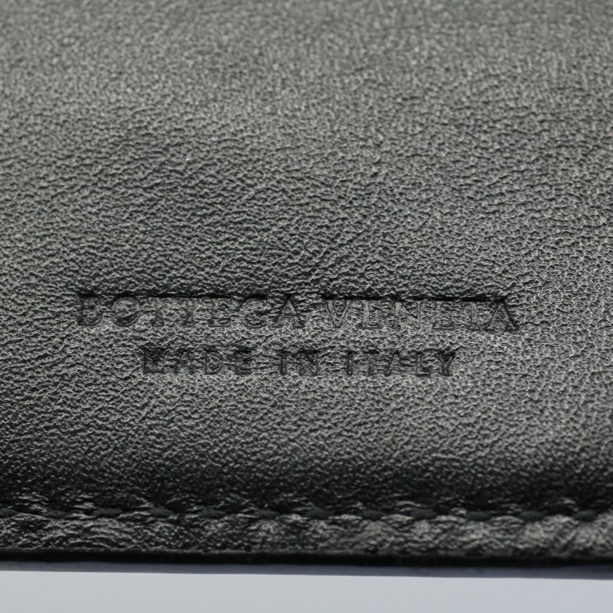 BOTTEGAVENETA INTRECCIATO Long Wallet Leather Black Auth ep1751
