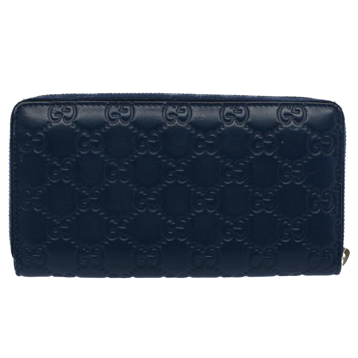 GUCCI GG Canvas Guccissima Long Wallet Yankees Navy 547791 Auth ep1757 - 0