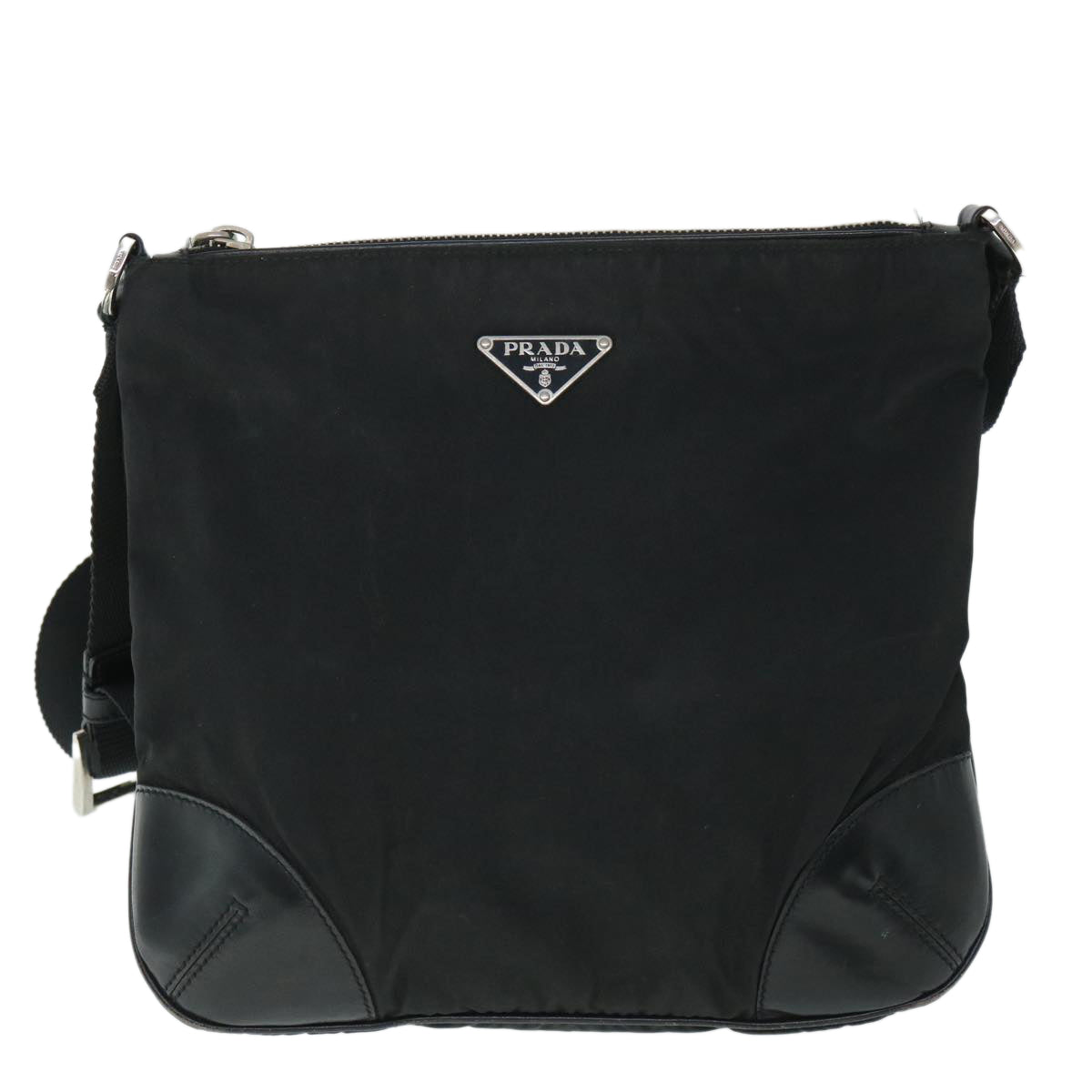 PRADA Shoulder Bag Nylon Black Auth ep1770