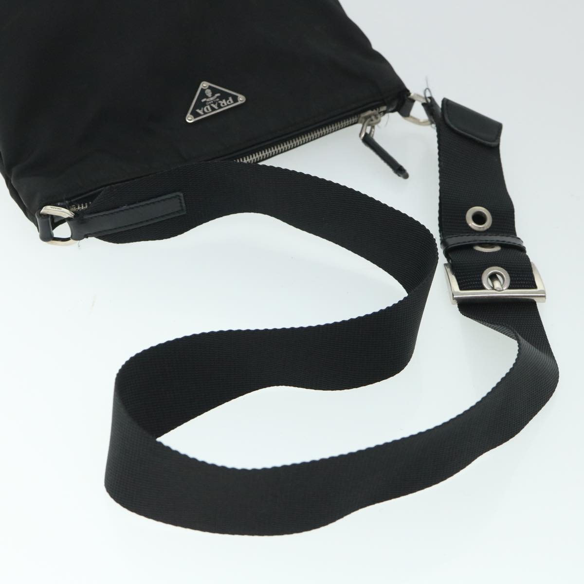 PRADA Shoulder Bag Nylon Black Auth ep1770