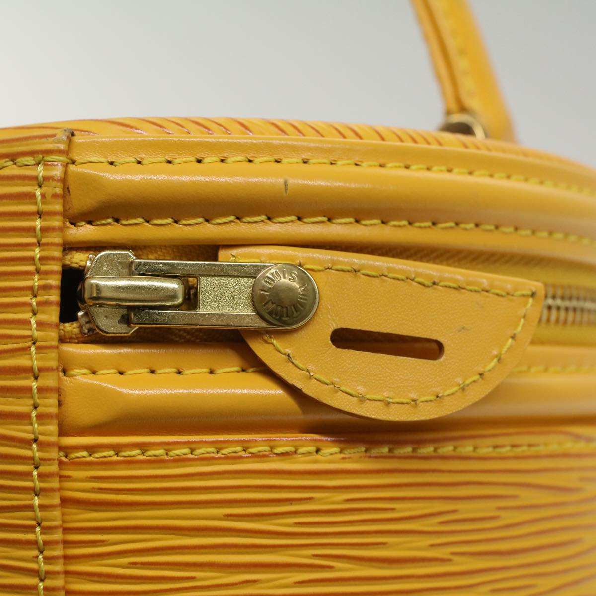 LOUIS VUITTON Epi Cannes Hand Bag Yellow M48039 LV Auth ep1781