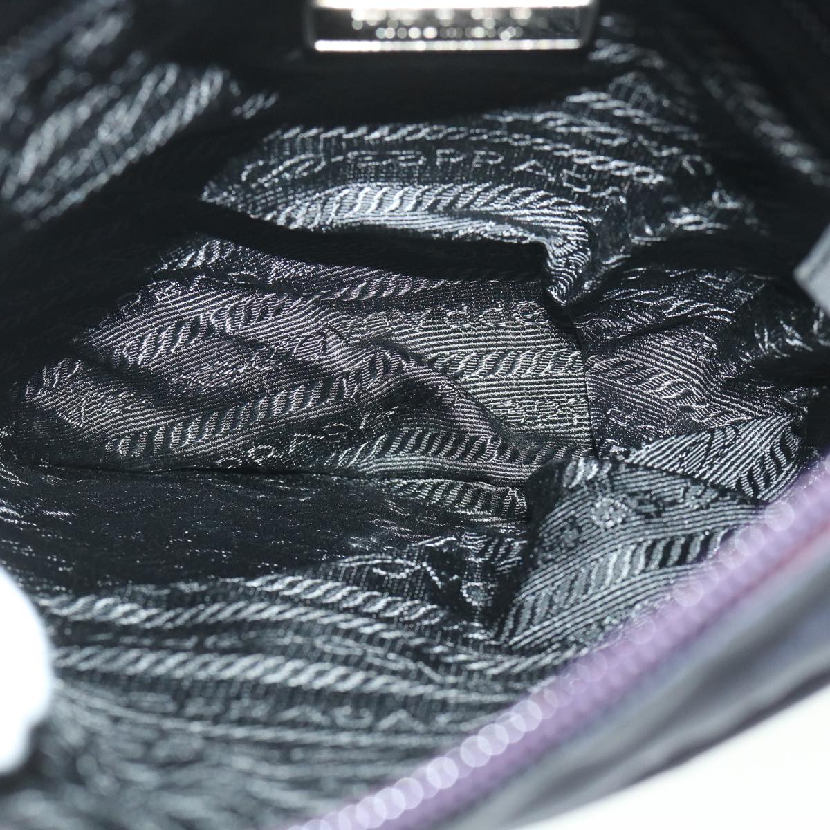 PRADA Shoulder Bag Nylon Purple Auth ep1786
