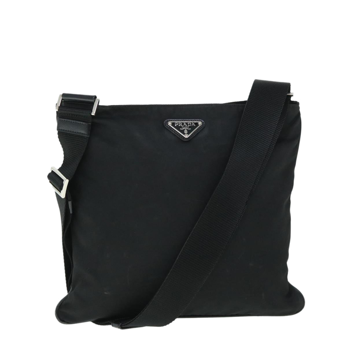 PRADA Shoulder Bag Nylon Black Auth ep1789