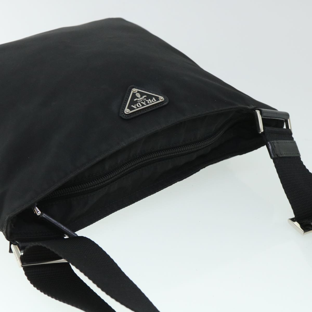 PRADA Shoulder Bag Nylon Black Auth ep1789