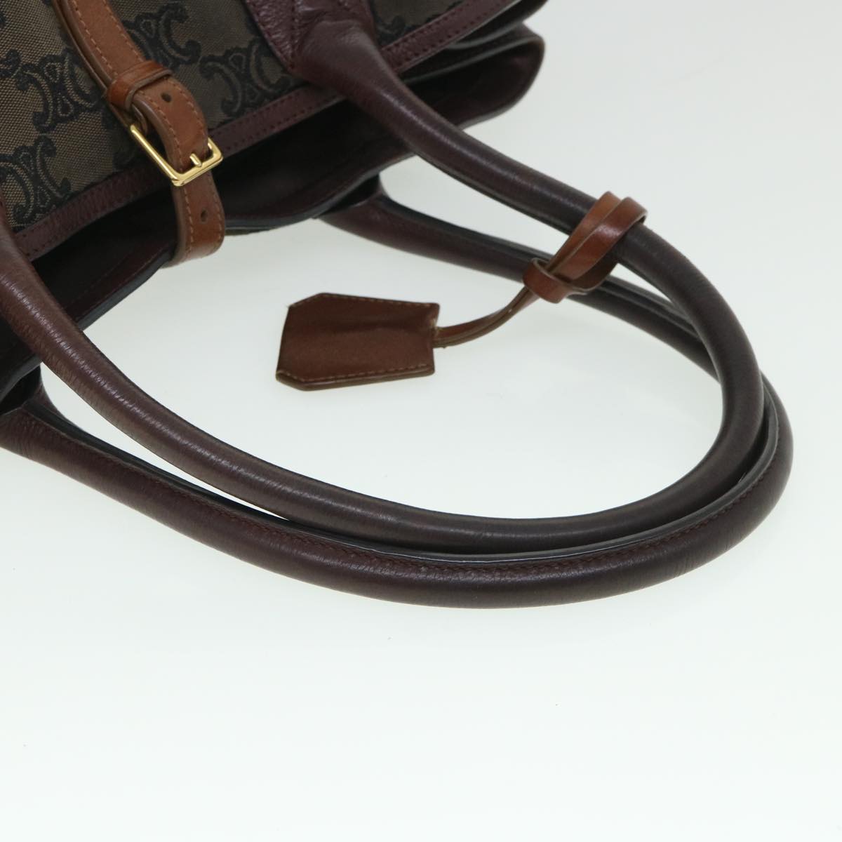 CELINE Macadam Canvas Shoulder Bag Brown Auth ep1795