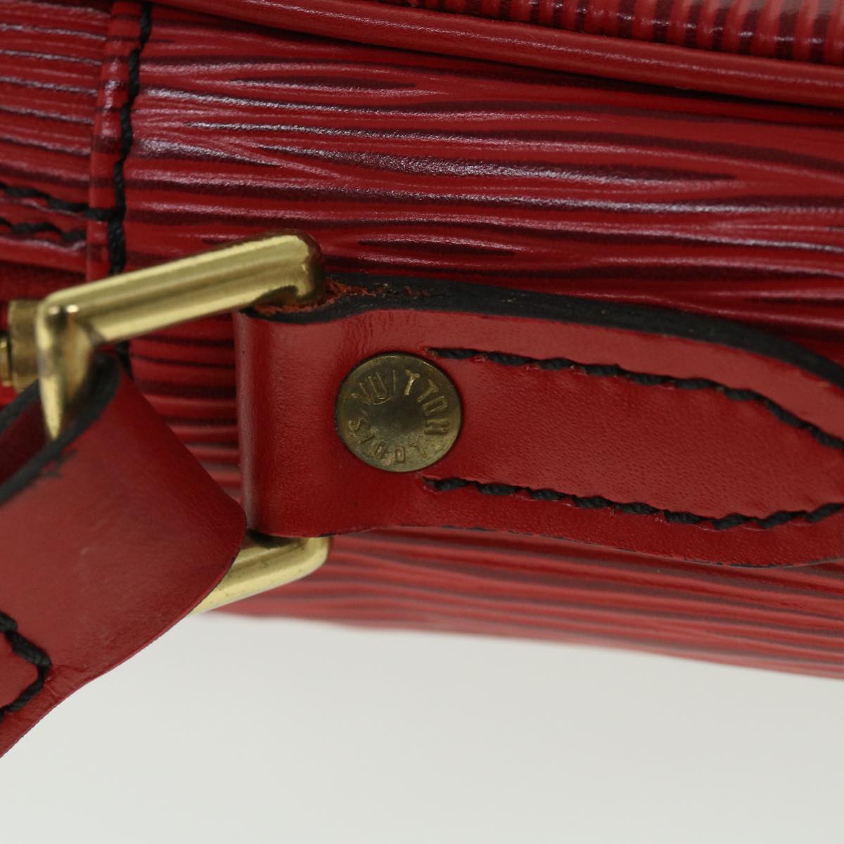 LOUIS VUITTON Epi Danube Shoulder Bag Red M45637 LV Auth ep1798