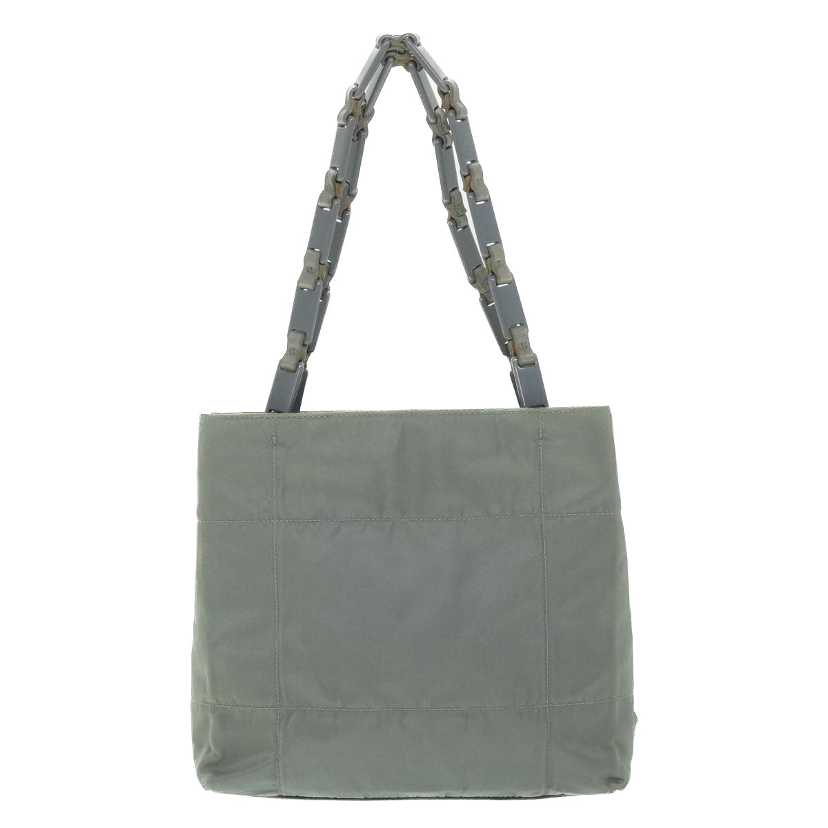 PRADA Shoulder Bag Nylon Gray Auth ep1810