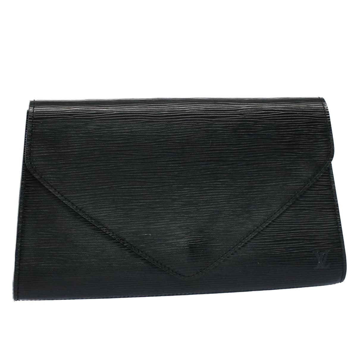 LOUIS VUITTON Epi Art Deco Clutch Bag Black M52632 LV Auth ep1831