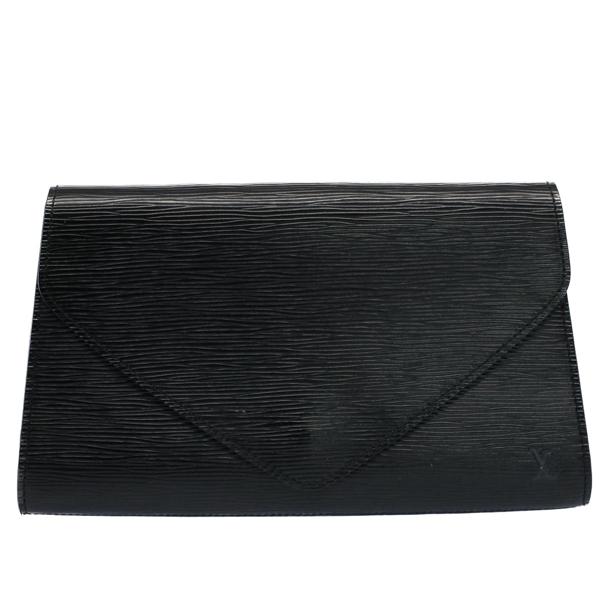 LOUIS VUITTON Epi Art Deco Clutch Bag Black M52632 LV Auth ep1831