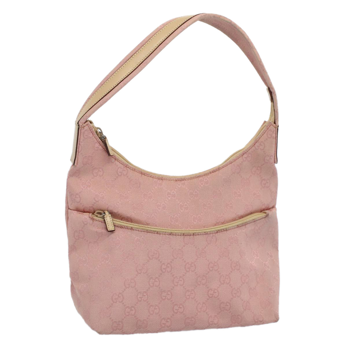 GUCCI GG Canvas Shoulder Bag Pink 001 3386 Auth ep1845