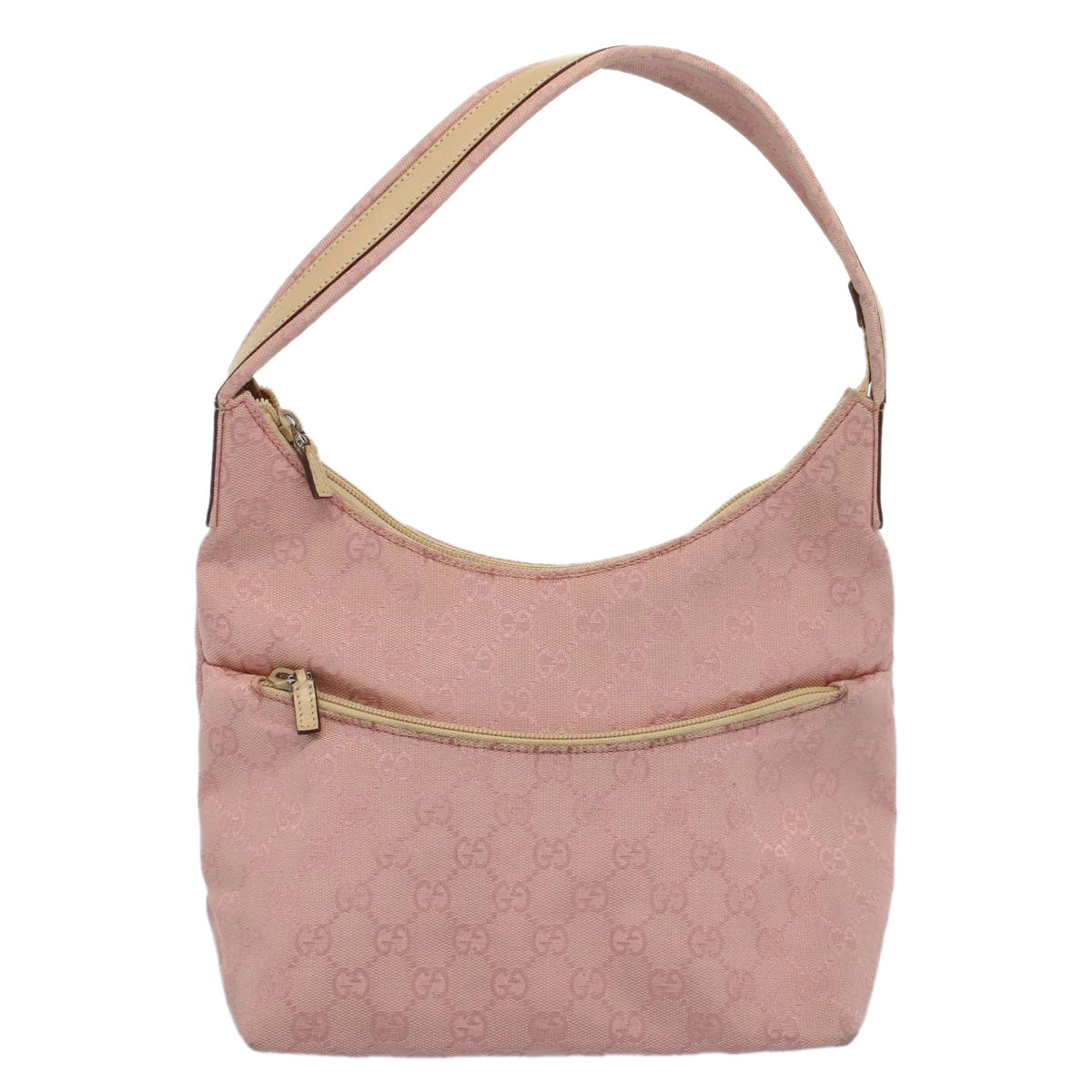 GUCCI GG Canvas Shoulder Bag Pink 001 3386 Auth ep1845