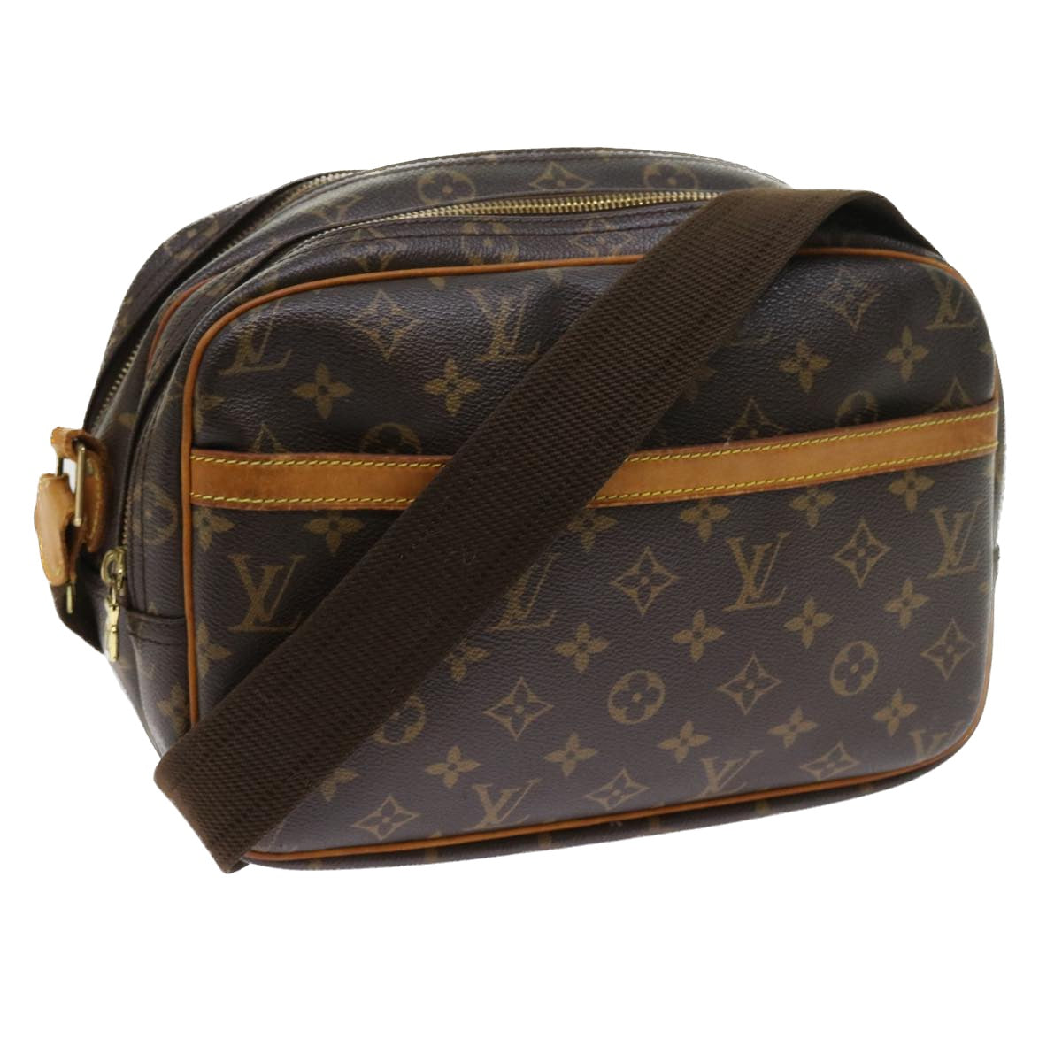 LOUIS VUITTON Monogram Reporter PM Shoulder Bag M45254 LV Auth ep1857