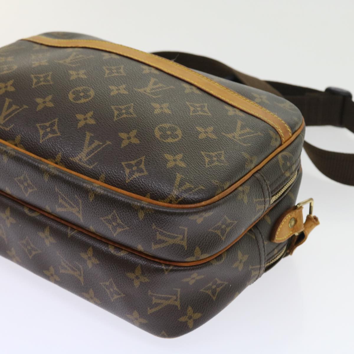 LOUIS VUITTON Monogram Reporter PM Shoulder Bag M45254 LV Auth ep1857