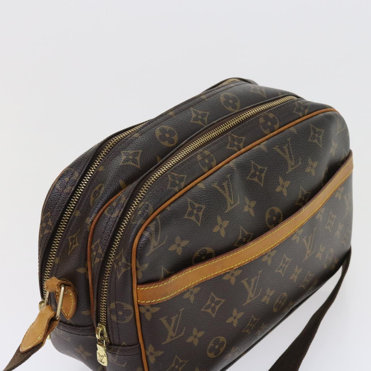 LOUIS VUITTON Monogram Reporter PM Shoulder Bag M45254 LV Auth ep1857