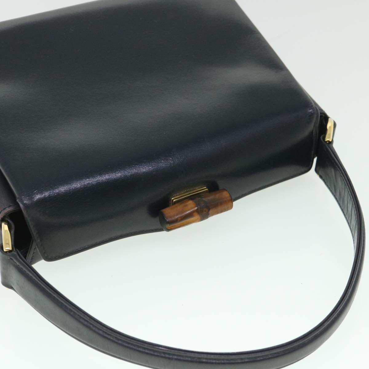 GUCCI Shoulder Bag Leather Black 000 26 0175 Auth ep1874