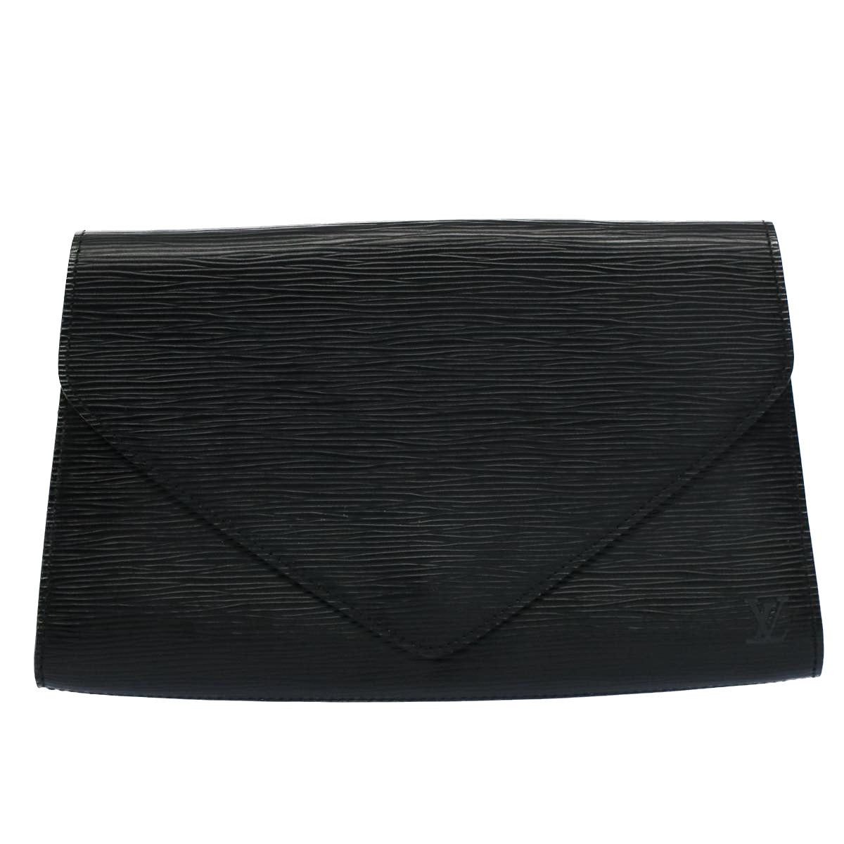 LOUIS VUITTON Epi Art Deco Clutch Bag Black M52632 LV Auth ep1878