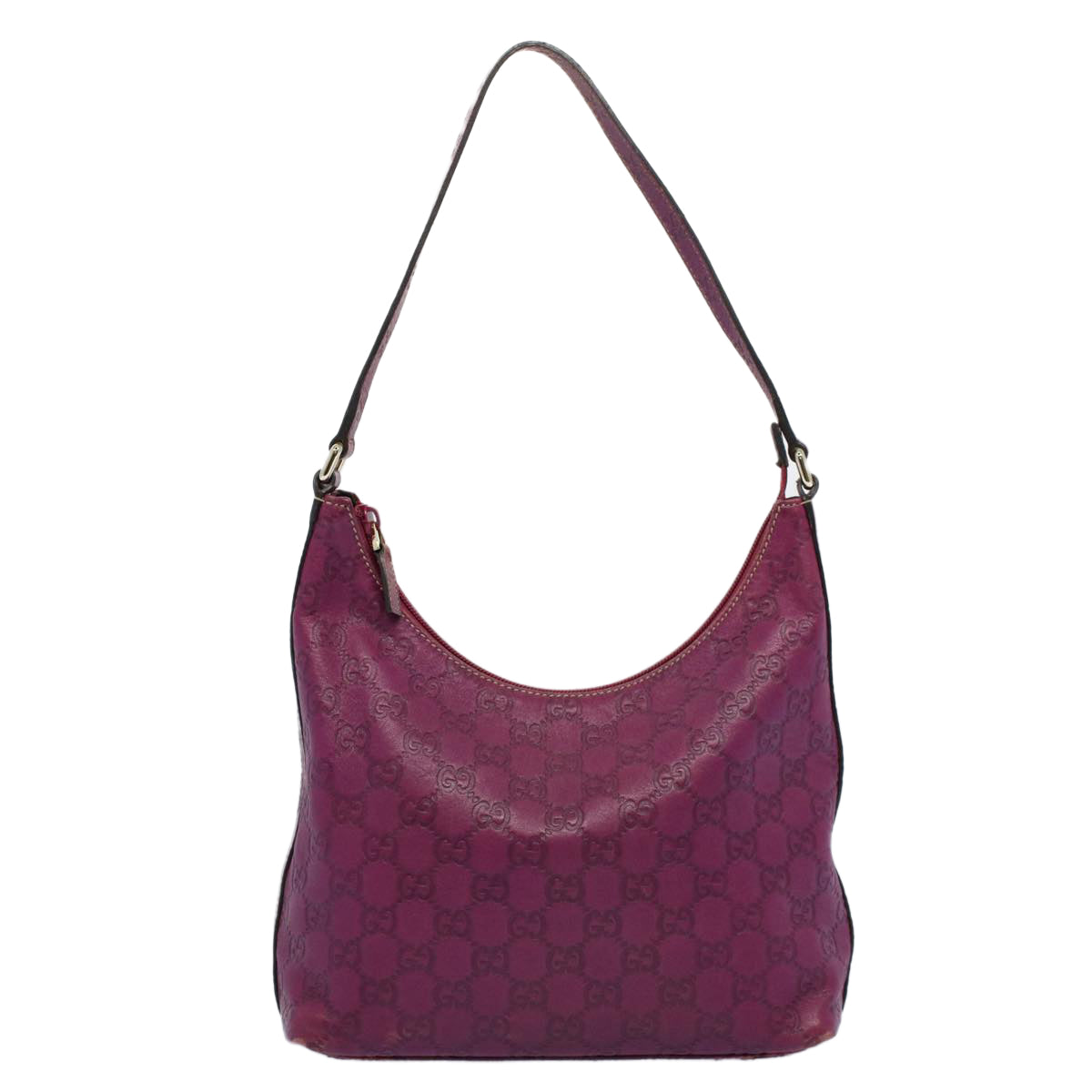 GUCCI GG Canvas Guccissima Shoulder Bag Purple 257282 Auth ep1894 - 0