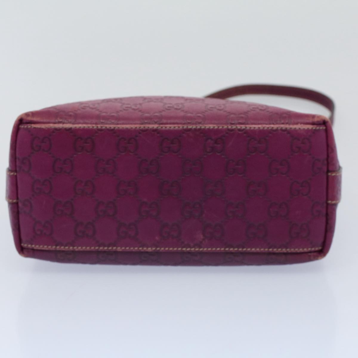 GUCCI GG Canvas Guccissima Shoulder Bag Purple 257282 Auth ep1894