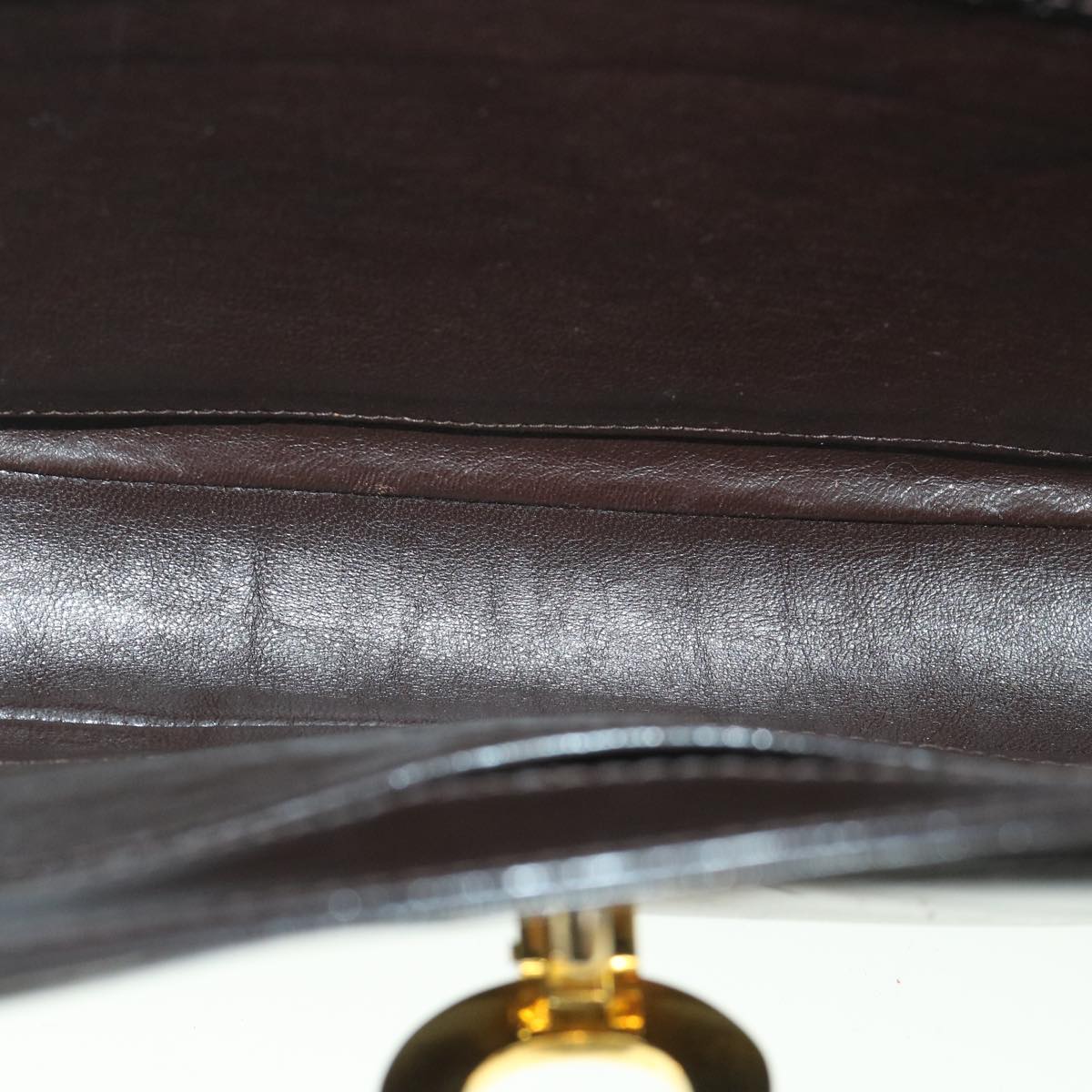 GUCCI Shoulder Bag Leather Brown Auth ep1904