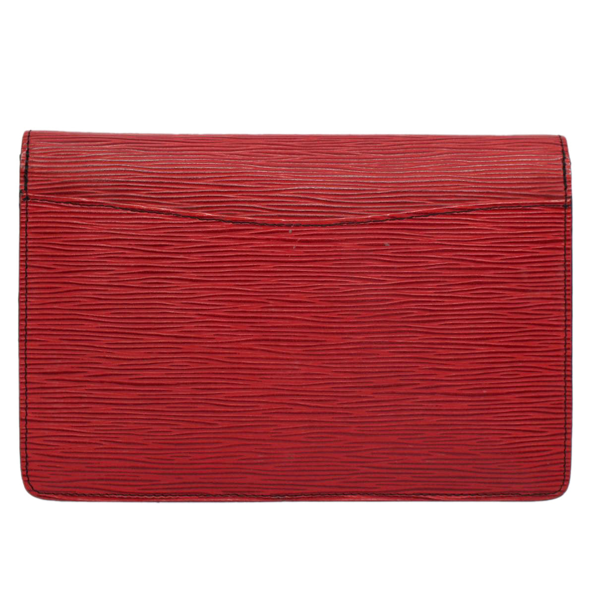 LOUIS VUITTON Epi Montaigne Clutch Bag Red M52657 LV Auth ep1920 - 0