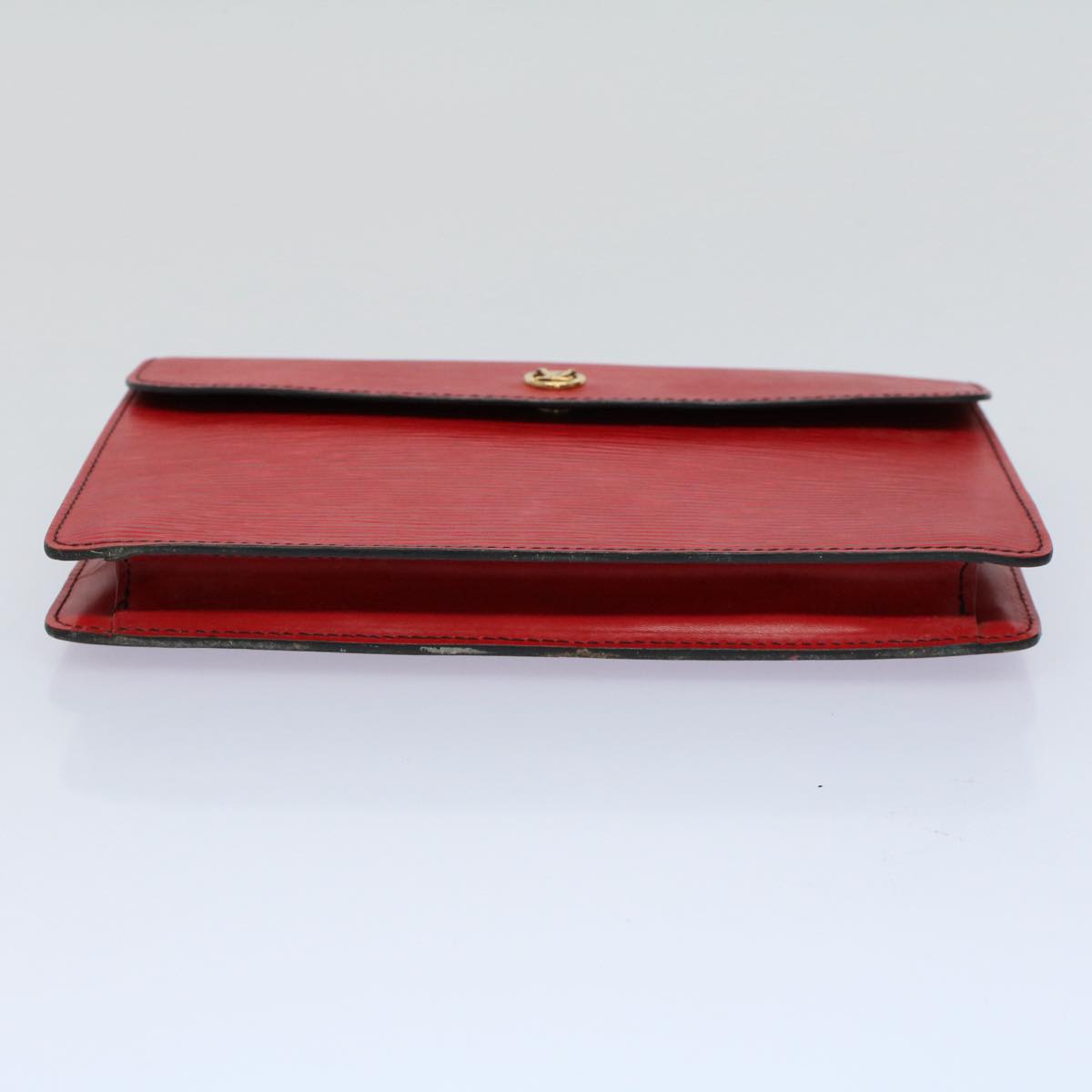 LOUIS VUITTON Epi Montaigne Clutch Bag Red M52657 LV Auth ep1920