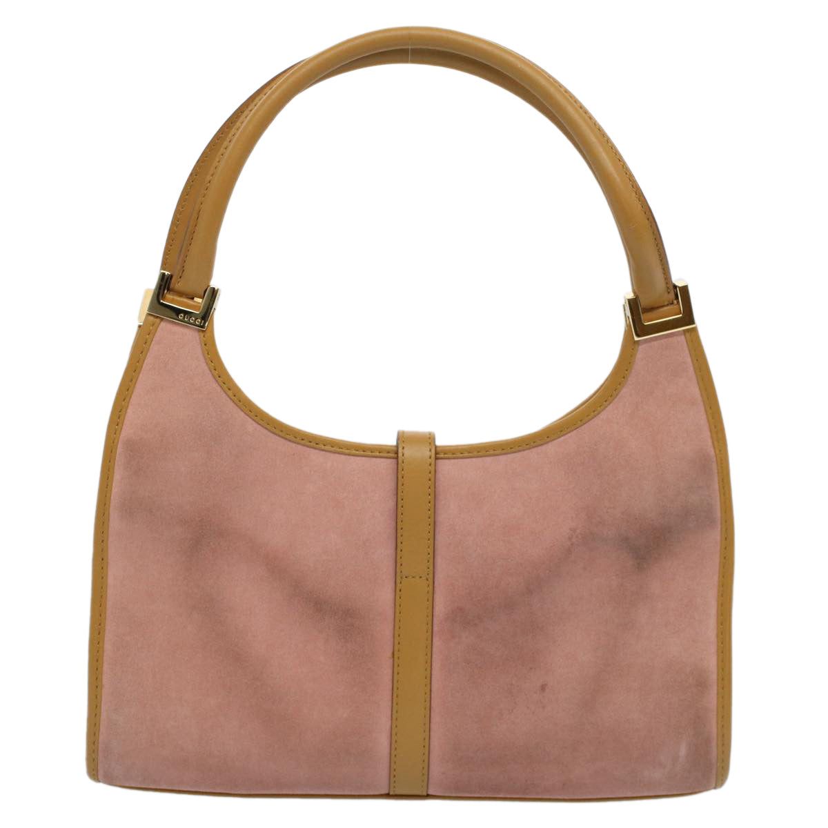 GUCCI Jackie Shoulder Bag Suede Leather Pink 002 1068 Auth ep1927 - 0