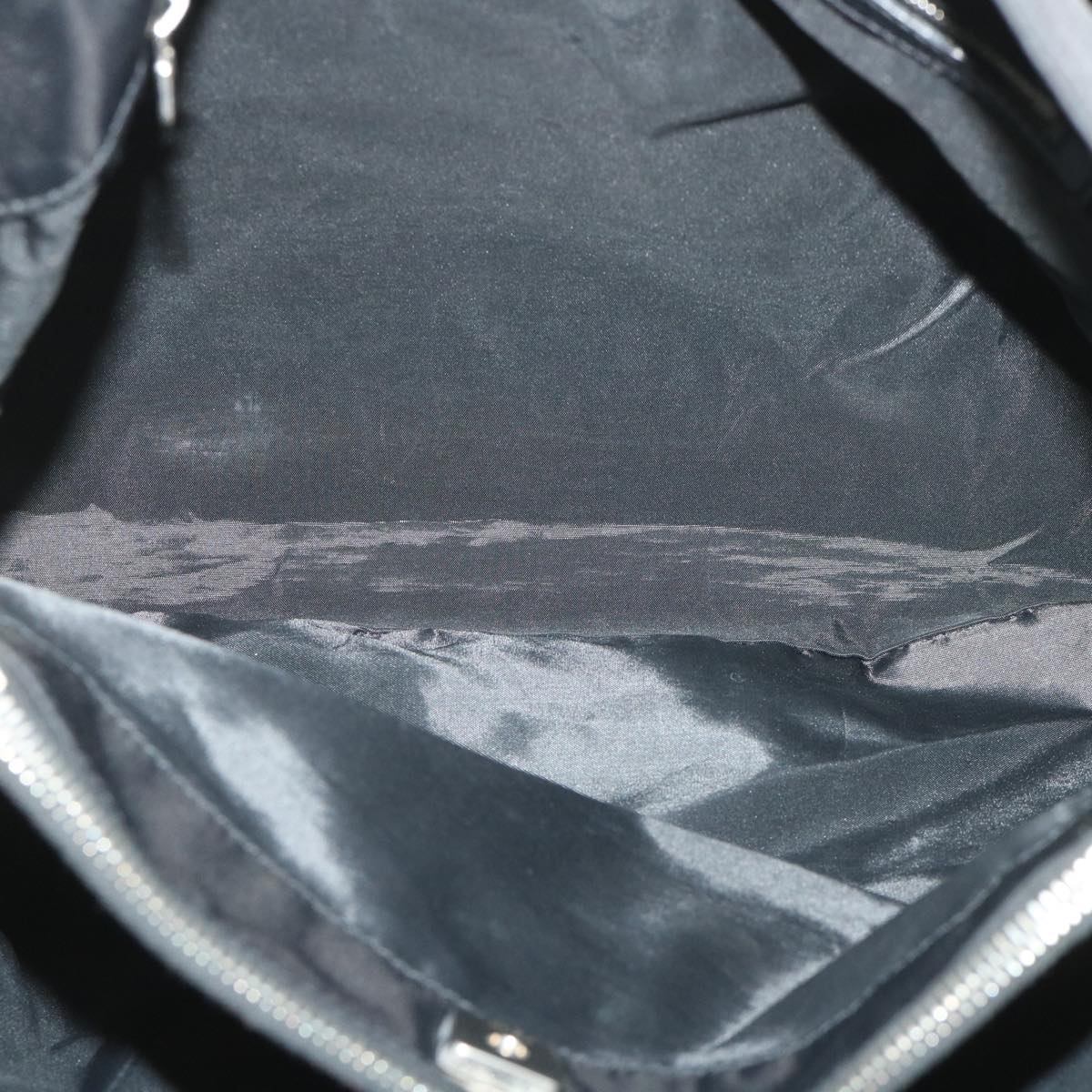 FENDI Tote Bag Nylon Black Auth ep1931