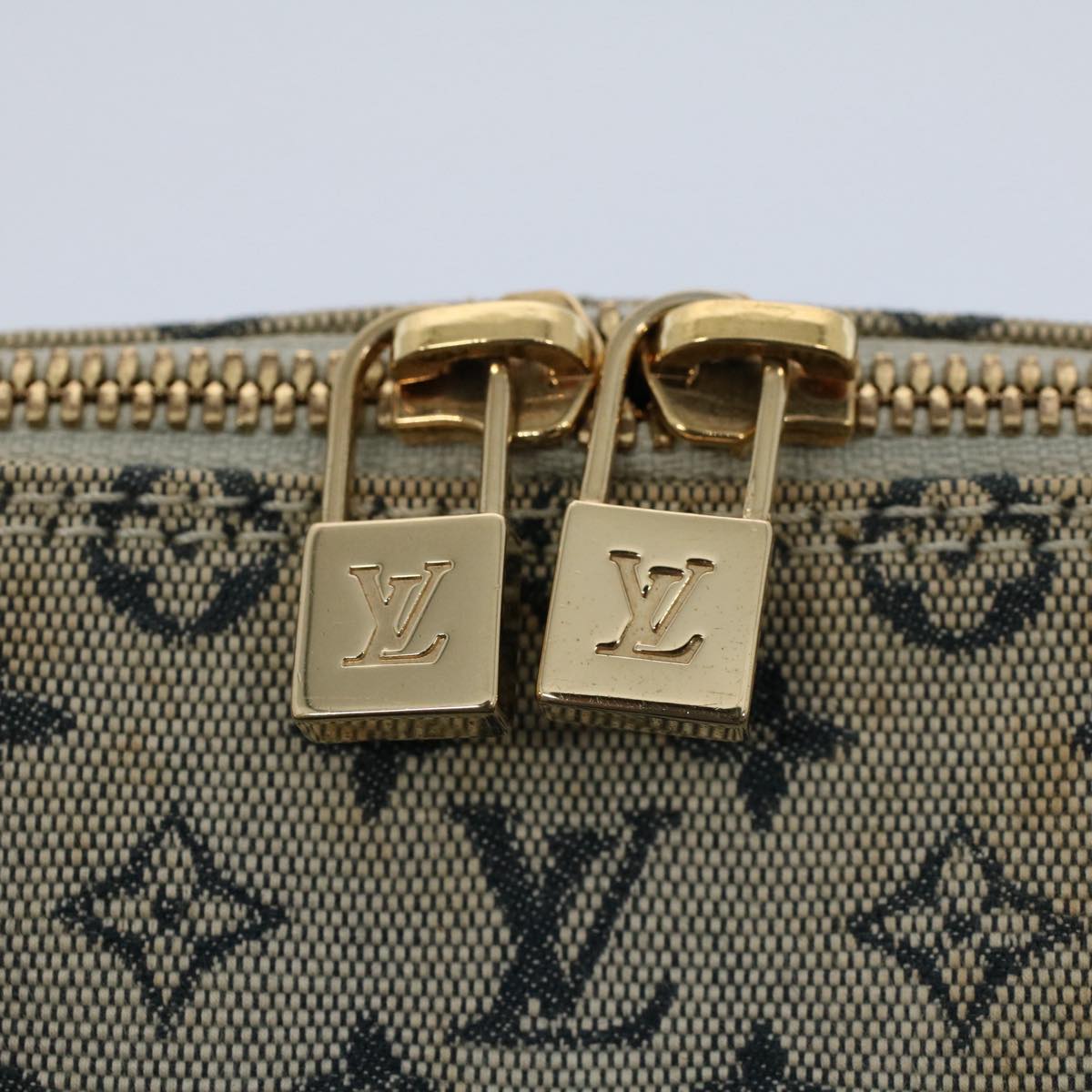 LOUIS VUITTON Monogram Mini Alma Ron Hand Bag Blue M92205 LV Auth ep1952