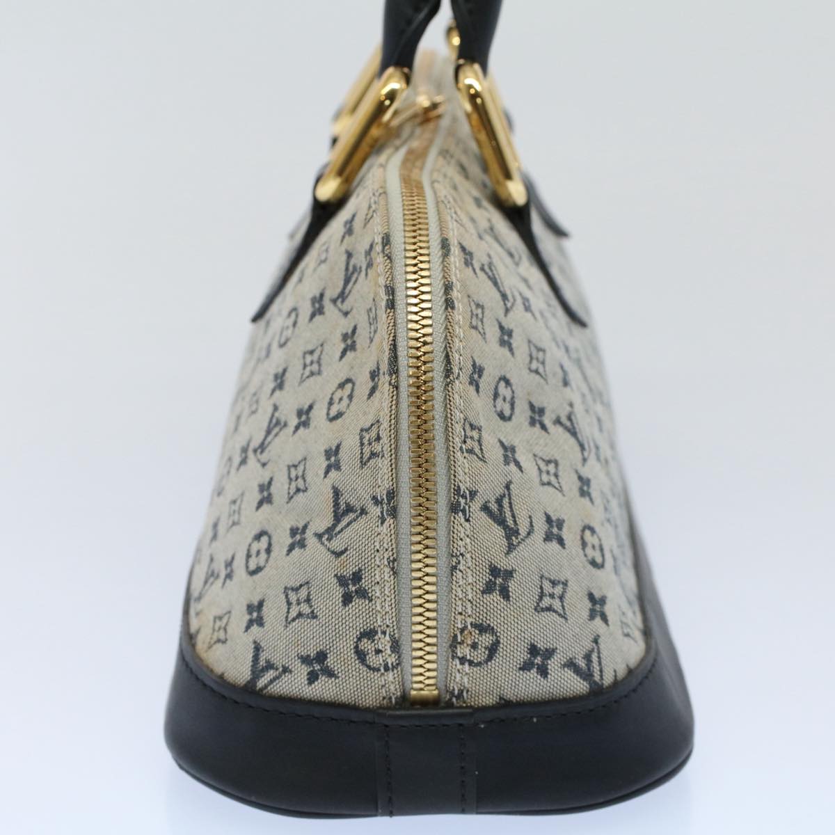 LOUIS VUITTON Monogram Mini Alma Ron Hand Bag Blue M92205 LV Auth ep1952