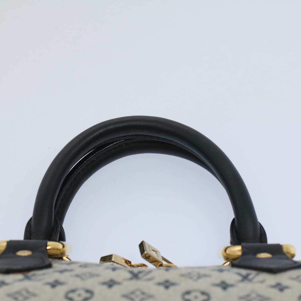 LOUIS VUITTON Monogram Mini Alma Ron Hand Bag Blue M92205 LV Auth ep1952