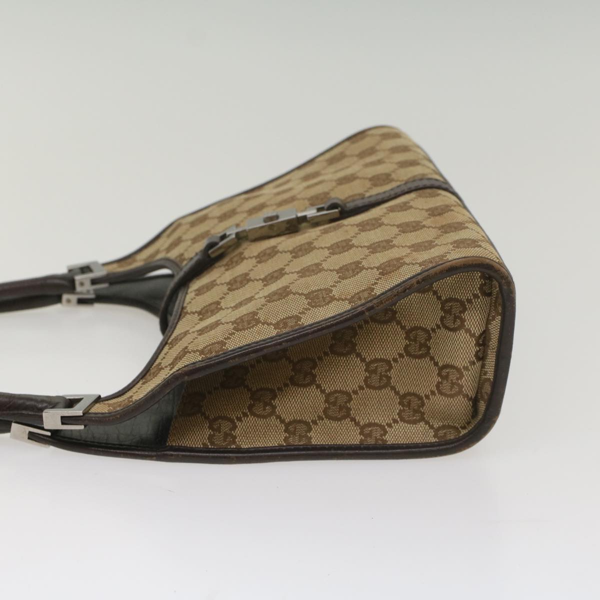 GUCCI Jackie GG Canvas Shoulder Bag Beige 01721 Auth ep1958