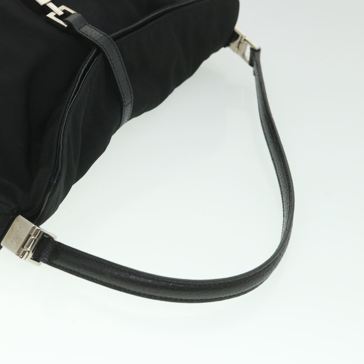 GUCCI Jackie Shoulder Bag Nylon Canvas Black 001 3355 Auth ep1965