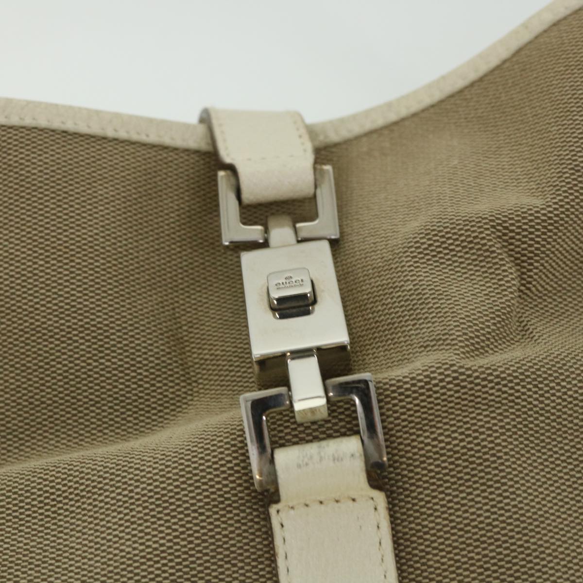 GUCCI Jackie Shoulder Bag Canvas Leather Beige 001 3306 3444 Auth ep2015