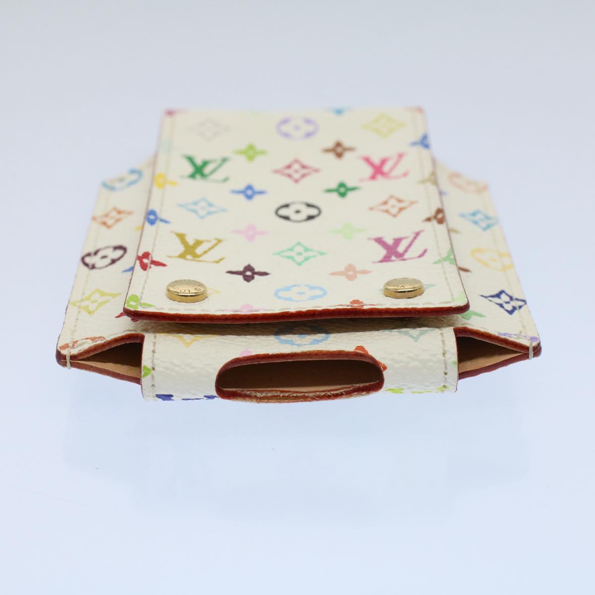 LOUIS VUITTON Monogram Multicolor iPod Nano Case White M60014 LV Auth ep2033