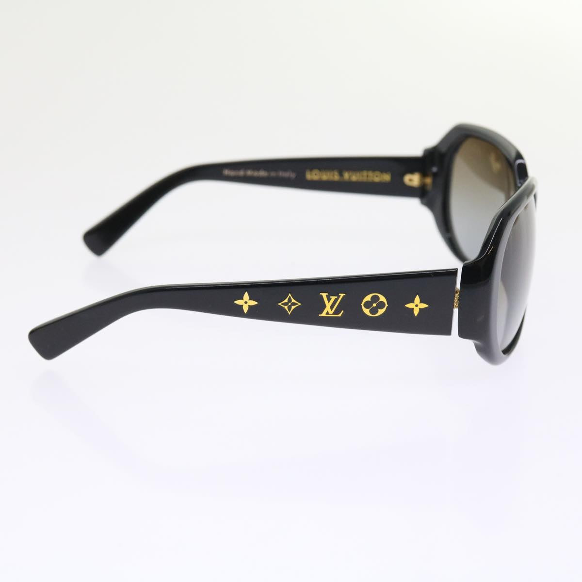 LOUIS VUITTON Monogram Empreinte Giant Sunglasses Black LV Auth ep2048